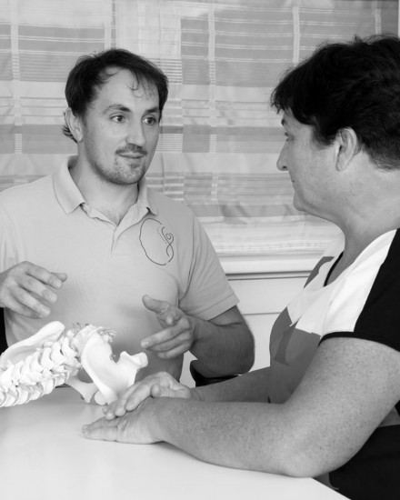 Dr. Steger mit Patientin